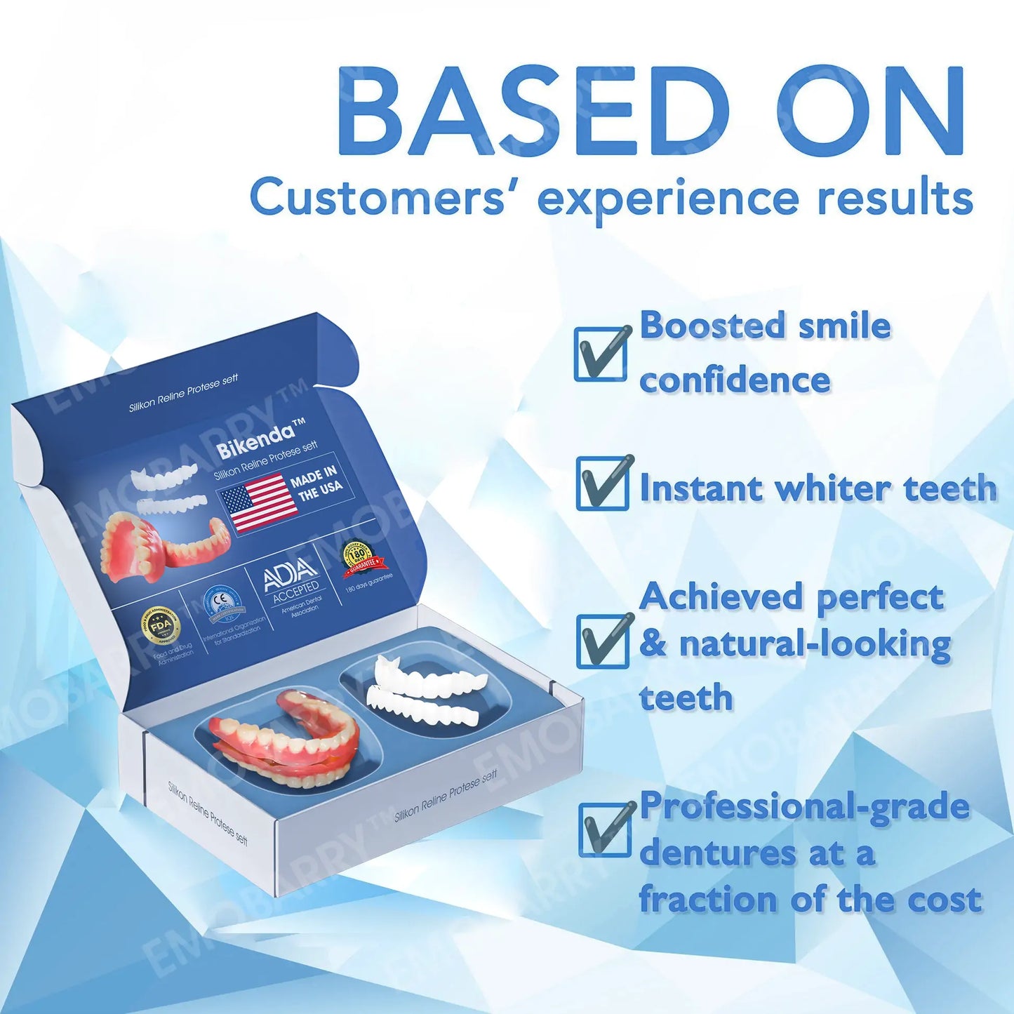 【Official Store】Bikenda™ Premium Custom Silicone Denture Set(⏰Limited time discount Last 30 minutes⏰)