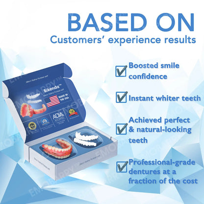 【𝑂𝐹𝐹𝐼𝐶𝐼𝐴𝐿 𝑆𝑇𝑂𝑅𝐸】𝘽𝙞𝙠𝙚𝙣𝙙𝙖™ Premium Custom Silicone Denture Set(⏰Limited time discount Last 30 minutes⏰)