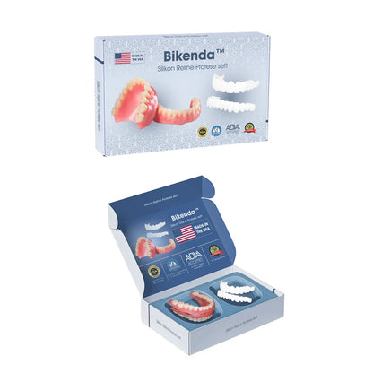 【𝑂𝐹𝐹𝐼𝐶𝐼𝐴𝐿 𝑆𝑇𝑂𝑅𝐸】𝘽𝙞𝙠𝙚𝙣𝙙𝙖™ Premium Custom Silicone Denture Set(⏰Limited time discount Last 30 minutes⏰)