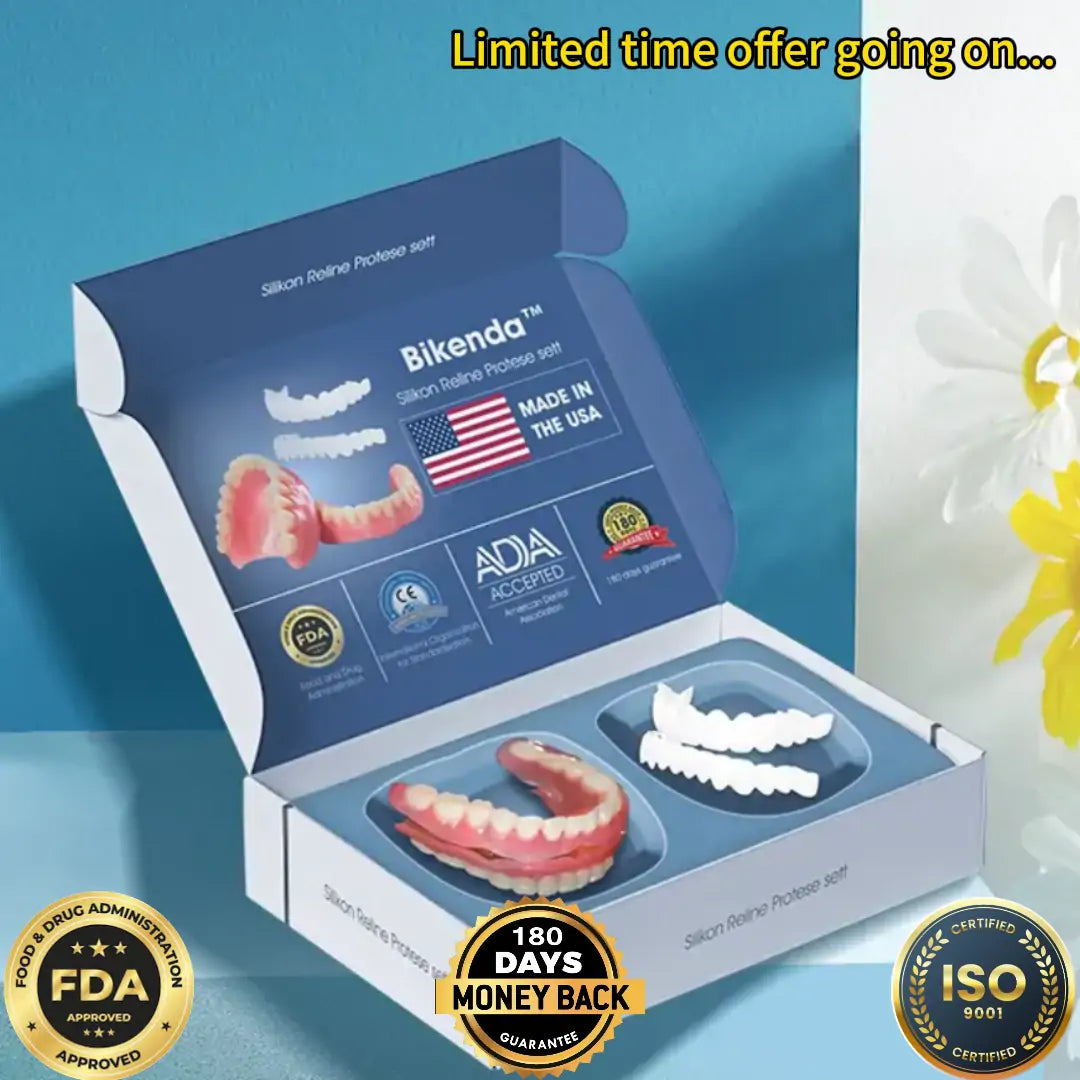 【Official Store】Bikenda™ Premium Custom Silicone Denture Set(⏰Limited time discount Last 30 minutes⏰)