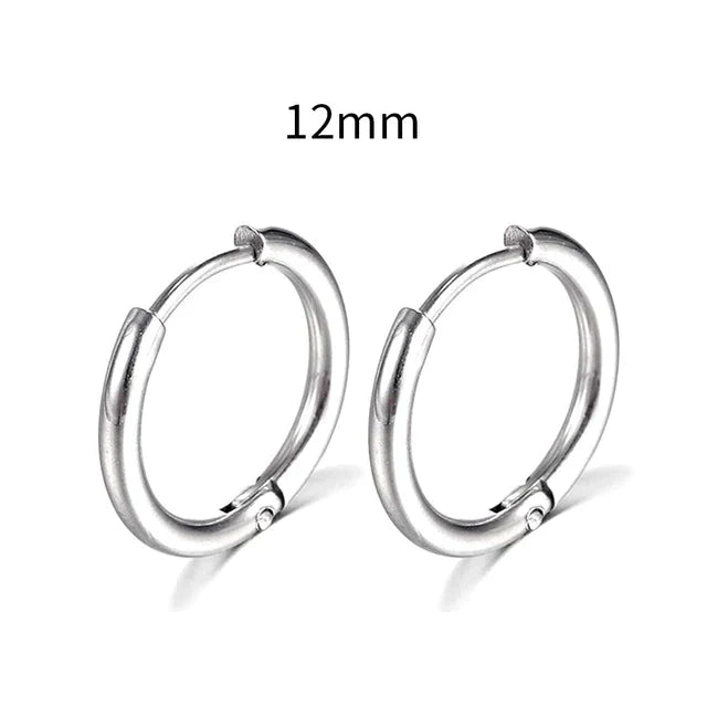 2022 Neue Einfache Edelstahl Gold Kleine Hoop Ohrringe für Frauen Männer Knorpel Ohr Piercing Schmuck Pendientes Hombre Mujer