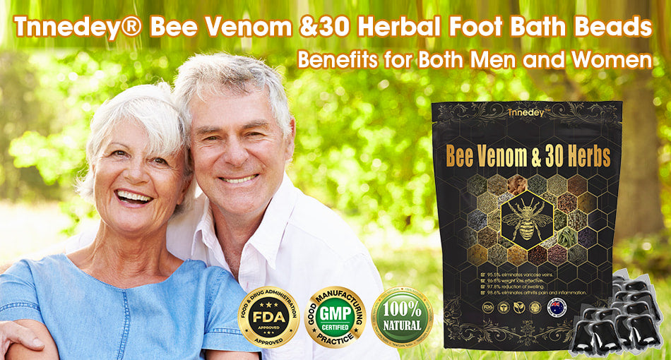 Last day to get 70% OFF: Tnnedey® Bee Venom & 30-Herb Detox Foot Soak Beads for Body Sculpting- Recommended by the Australia Lymphatic Academy (ALA) 🧀