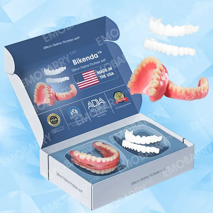 【Official Store】Bikenda™ Premium Custom Silicone Denture Set(⏰Limited time discount Last 30 minutes⏰)