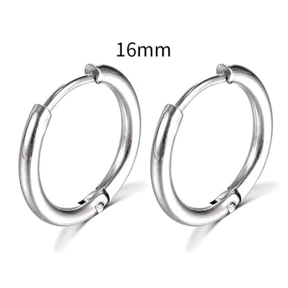 2022 Neue Einfache Edelstahl Gold Kleine Hoop Ohrringe für Frauen Männer Knorpel Ohr Piercing Schmuck Pendientes Hombre Mujer