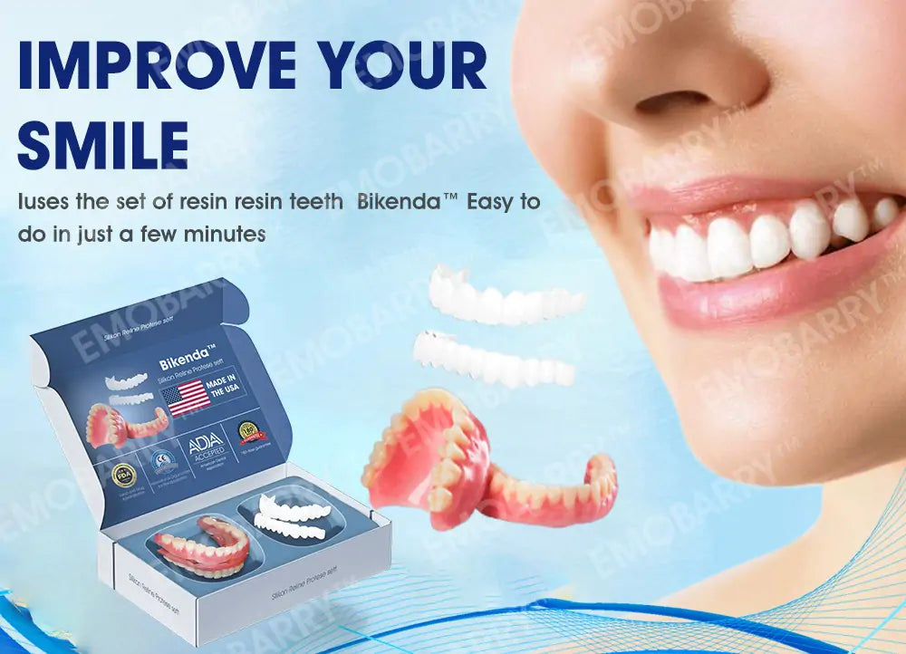 【Official Store】Bikenda™ Premium Custom Silicone Denture Set(⏰Limited time discount Last 30 minutes⏰)