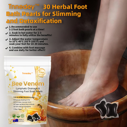 Tnnedey™ Bee Venom Lymphatic Drainage & Slimming Foot SoakBeads 70% OFF【Doctor recommendation - For all lymphatic problems and obesity】